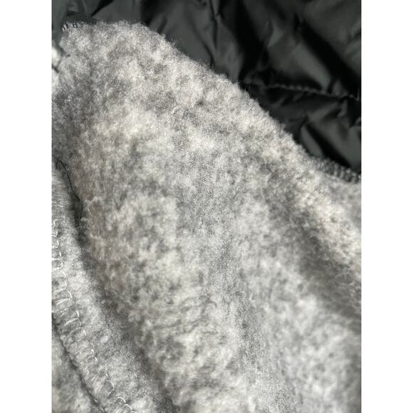 Free Country Jacket Sweater Fleece Hooded Full Zipper Gray Blue Large - Picture 9 of 10